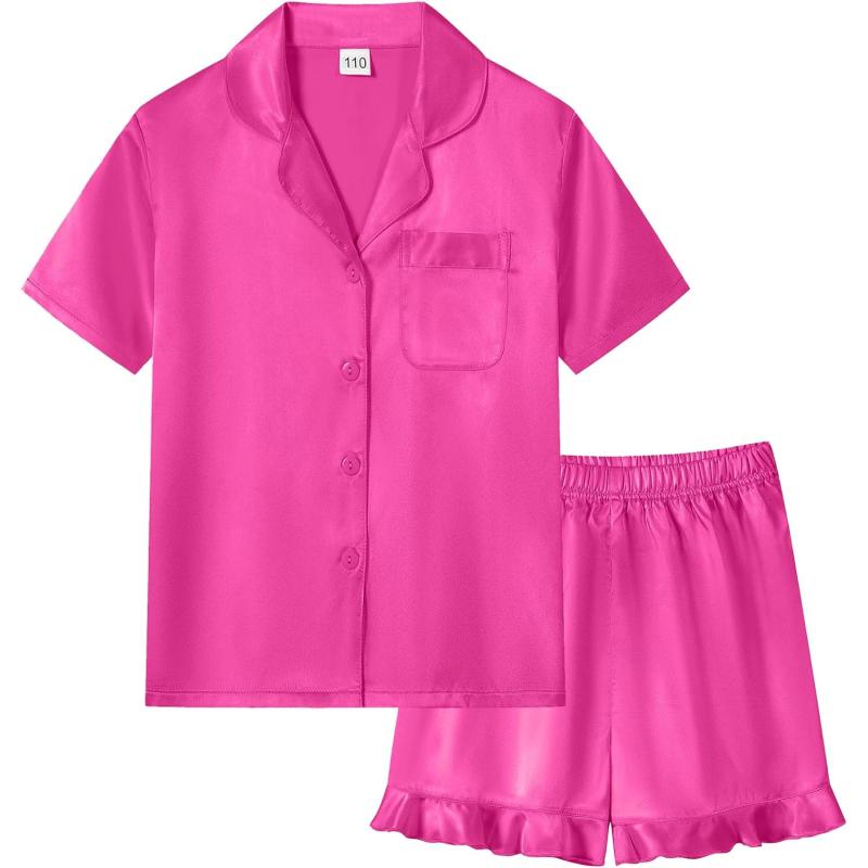 https://www.swomogpajamas.com/wp-content/uploads/sites/59/2024/01/SWOMOG-Kids-Girls-Silk-Satin-Pajamas-Sets-Short-Sleeve-Button-Down-Sleepwear-with-Cute-Ruffle-Trim-Silky-PJs-Teens-Size-4-16-Rose-78173.jpg
